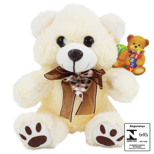 Urso de Pelúcia 20cm em Poliéster Fizzy