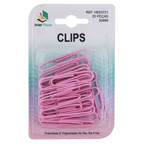 Jogo de Clips 25 Peças 50mm em Metal InterPonte