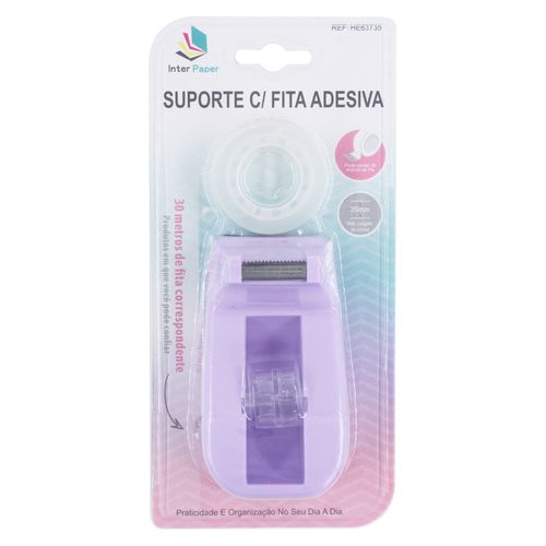 Suporte C/ Fita Adesiva 10x9,5cm em Plástico Interponte