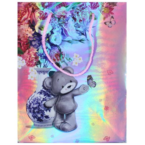 Sacola P/ Presente Urso 26x32cm em Papel JML