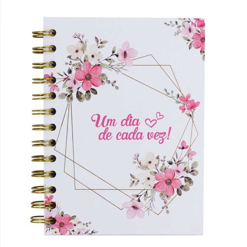 Caderno de Anotação Flores 18x13cm em Papel Sanxia