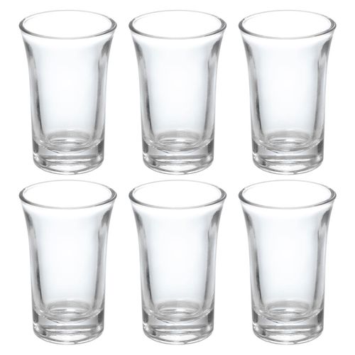 Jogo de Copos Dose Shot 40ml 6 Peças em Vidro Hauskraft