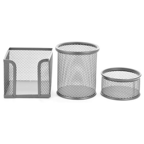 Kit Porta Objetos 3 Peças em Aço Aramado Wincy