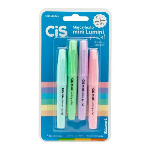 Mini Marca - Texto Lumini em Cores Pastel 4 Peças Sertic