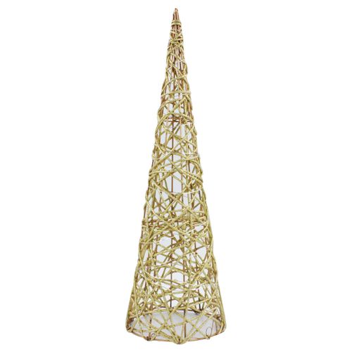 Arvore Decorativa Natalina C/ LED 80cm em Metal e Poliéster Mabruk