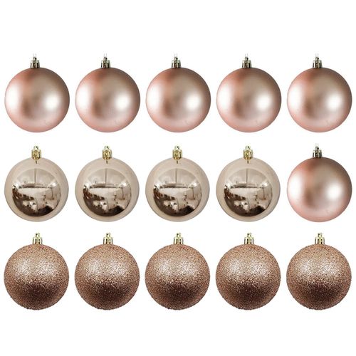 Jogo Bolas Natal 15 Peças 3cm em Plástico Rio Master