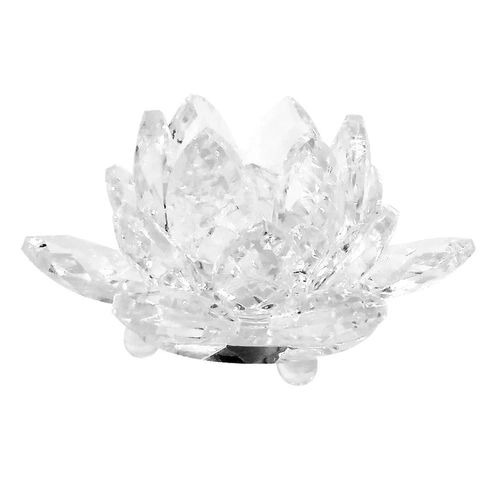 Flor de Lótus Decorativa 10cm em Vidro Youbai