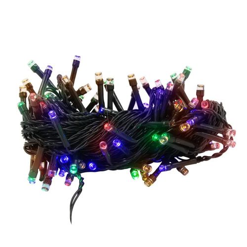 Pisca Pisca Colorido 100 LED's 8 Funções 127V em Plástico Fartex