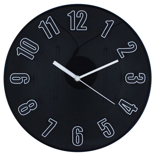 Relógio de Parede Analógico 28cm em Plástico FWB