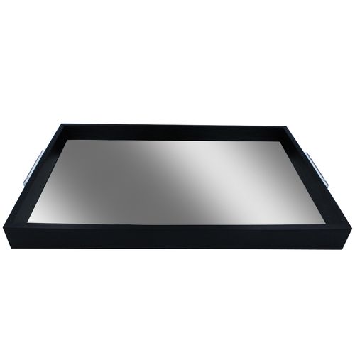 Bandeja Decorativa Espelhada 45x30cm em Madeira Vipa