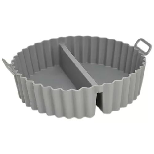 Forma P/ Air Fryer C/ Divisória 20cm em Silicone UniHome