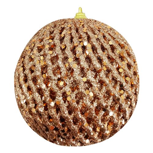 Bola de Natal C/ Glitter 8cm em Isopor Multiart