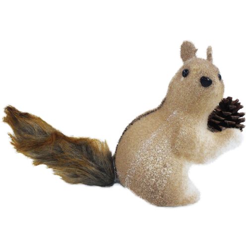 Esquilo de Natal Decorativo 15x10cm em Poliéster Fartex