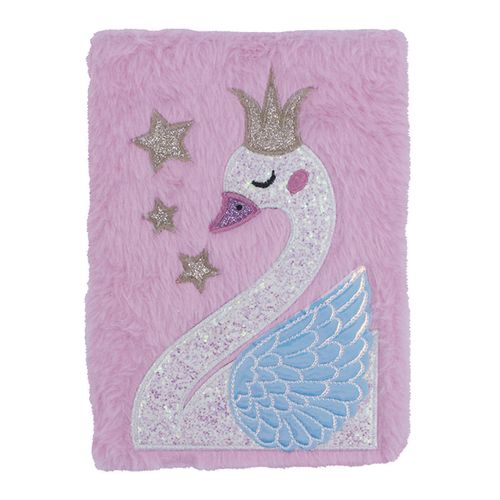 Diário Cisne Pelúcia 21x15cm em Papel Livon