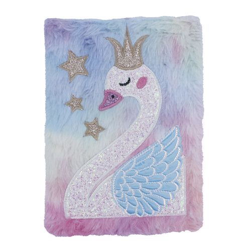 Diário Cisne Pelúcia 21x15cm em Papel Livon