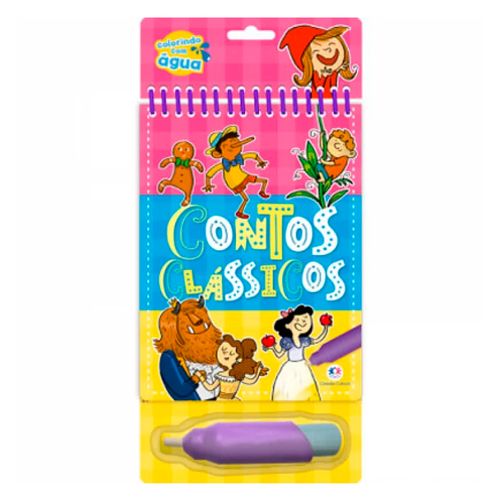 Livro Aquabook Contos Clássicos 23x13,7cm em Papel Magic Kids