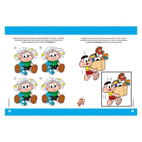 Livro de Atividades e Diversão Turma da Mônica 28x21cm em Papel Magic Kids
