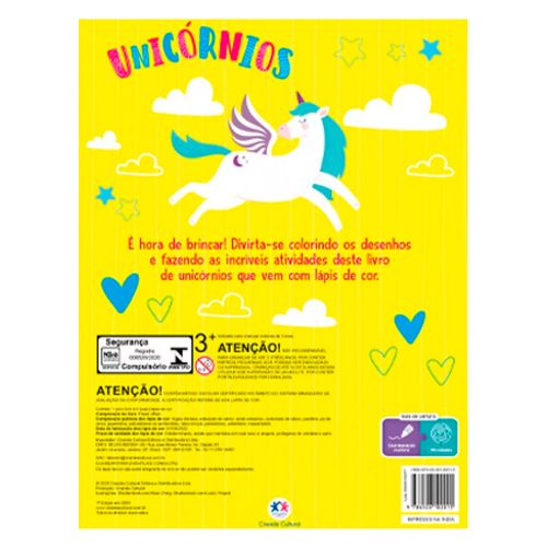 Livro de Atividades e Diversão Unicórnio 28x21cm em Papel Magic Kids