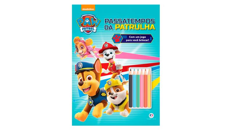 Livro 365 Desenhos P/ Colorir Patrulha Canina Magic Kids