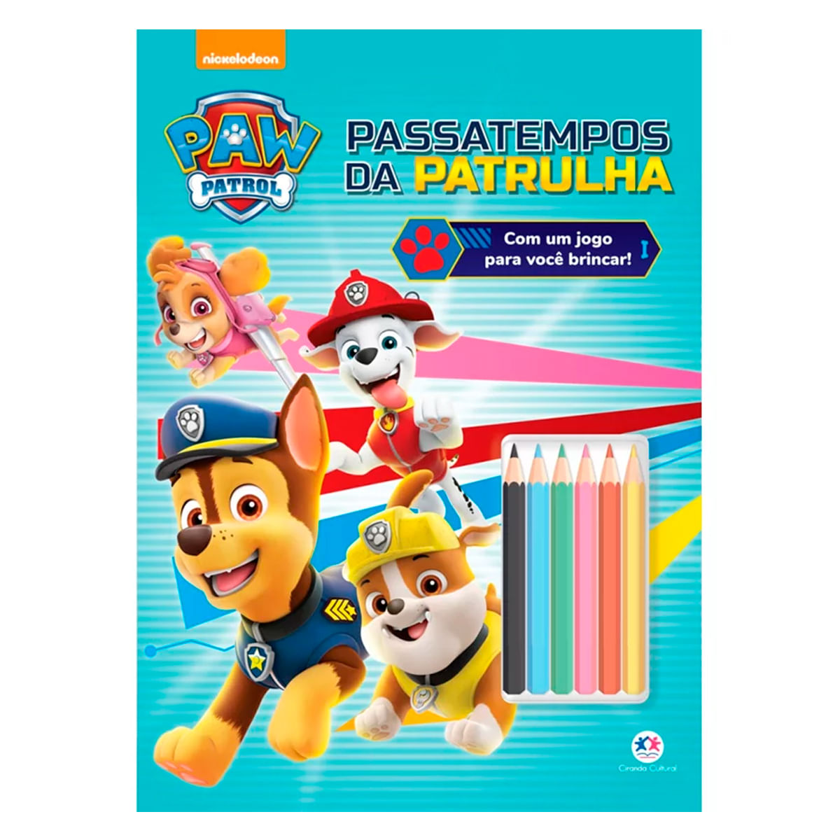 LIVRO INFANTIL 365 COLORIR ATIVIDADES CIRANDA CULTURAL PATRULHA CANINA