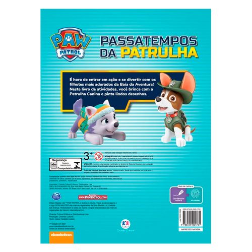 Livro de Atividades e Diversão Patrulha Canina 28x21cm em Papel Magic Kids