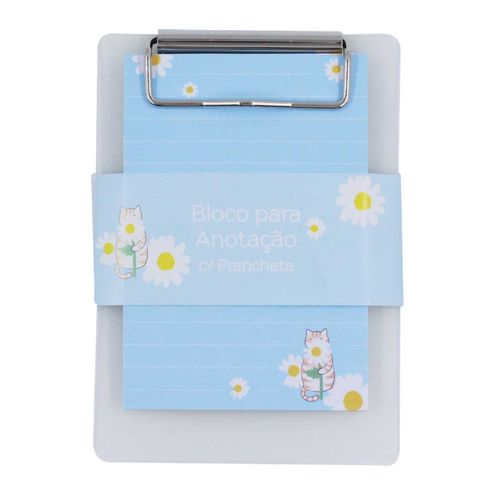 Bloco de Anotação Autoadesivo C/ Prancheta 13,5cm em Papel Interponte