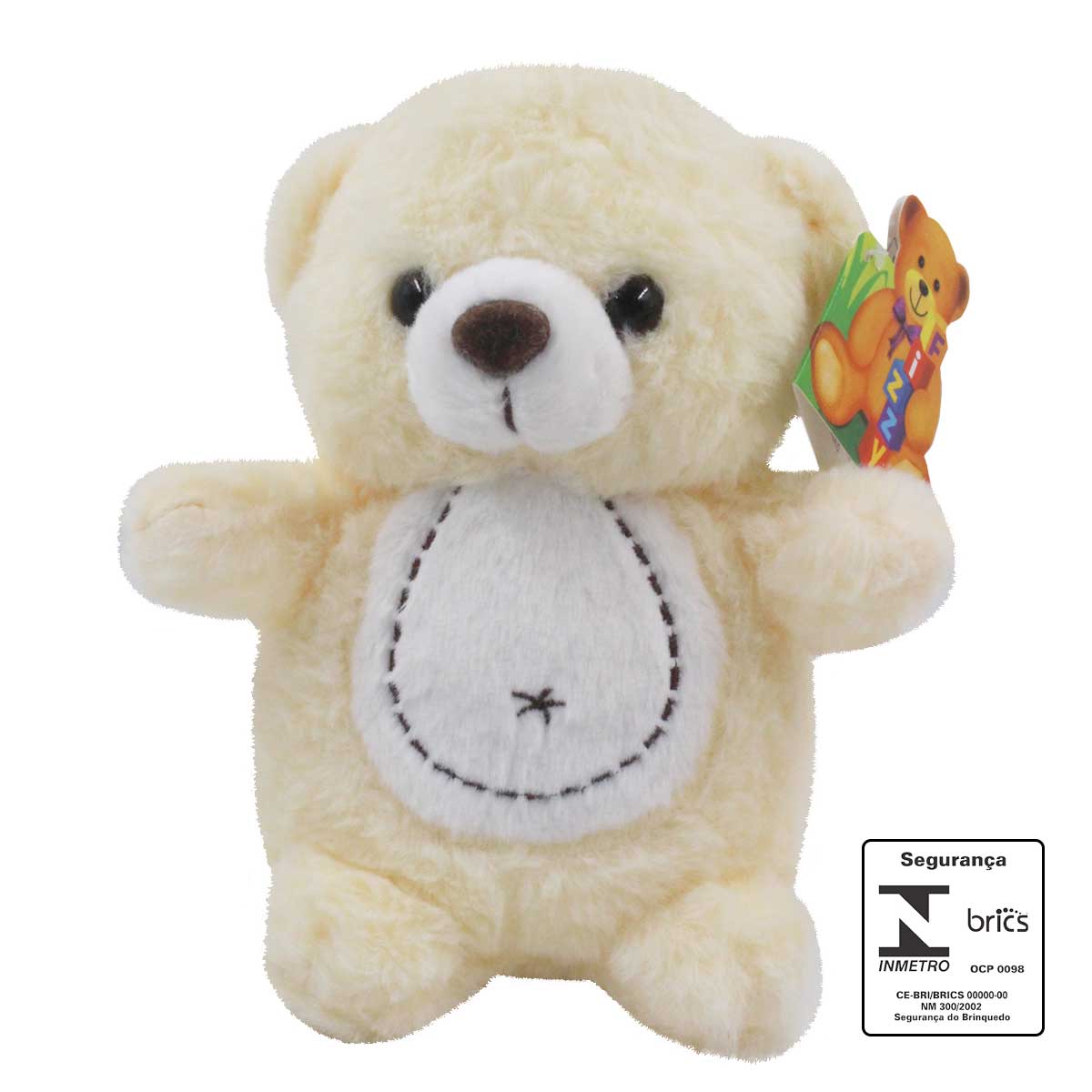 Urso de Pelúcia 20cm em Poliéster Fizzy