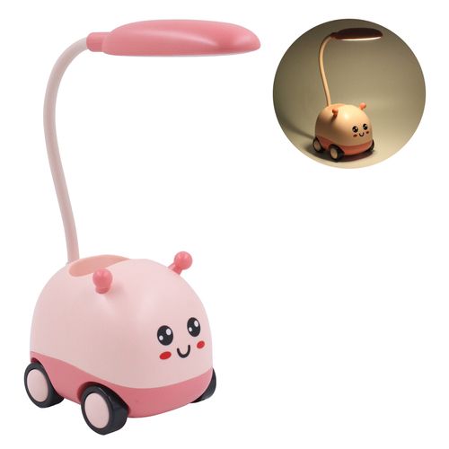 Luminária de Mesa Infantil Bichinhos 18cm em Plástico Interponte