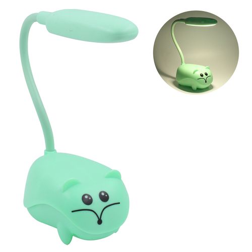 Luminária de Mesa Infantil Bichinhos 16,5x8cm em Plástico Interponte