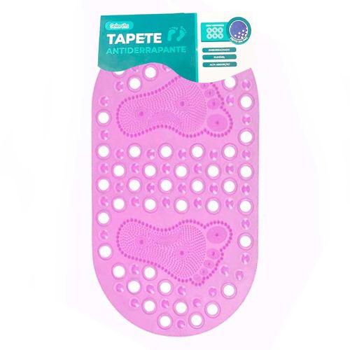 Tapete Feet Antiderrapante 68x37cm em Plástico Livon