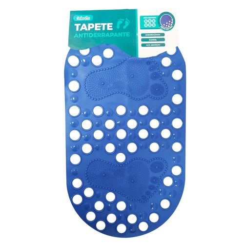 Tapete Feet Antiderrapante 68x37cm em Plástico Livon