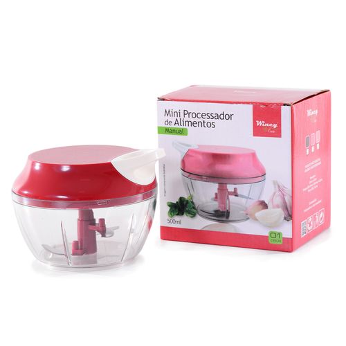 Processador de Alimentos Manual 500ml em Plástico Wincy