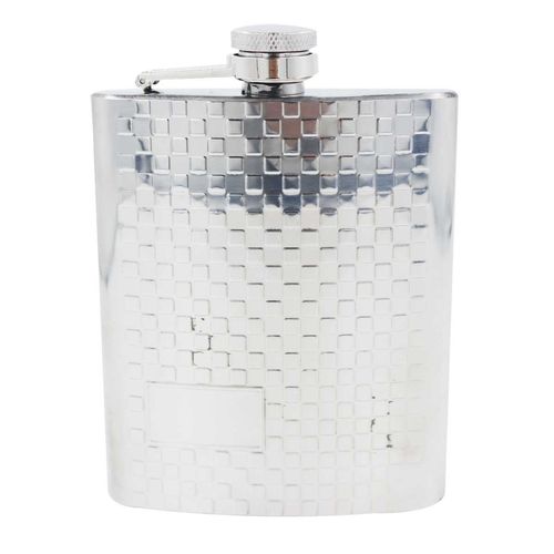Cantil Porta Bebidas C/ Relevo 200ml em Aço Inox BM36
