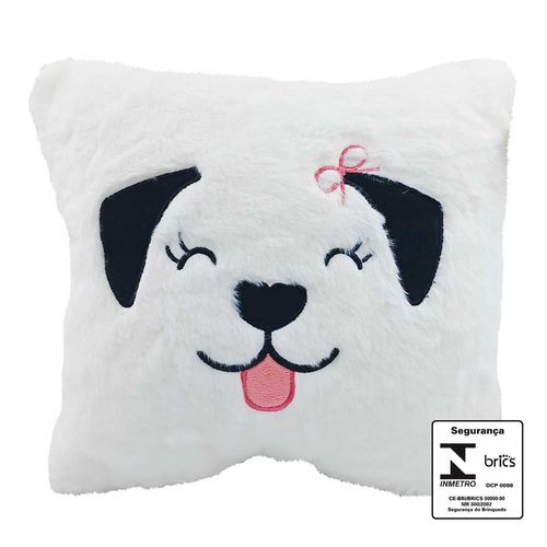 Almofada De Pelúcia Bichinhos 28cm em Poliéster Fizzy