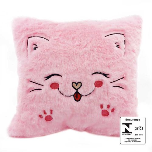 Almofada De Pelúcia Bichinhos 28cm em Poliéster Fizzy