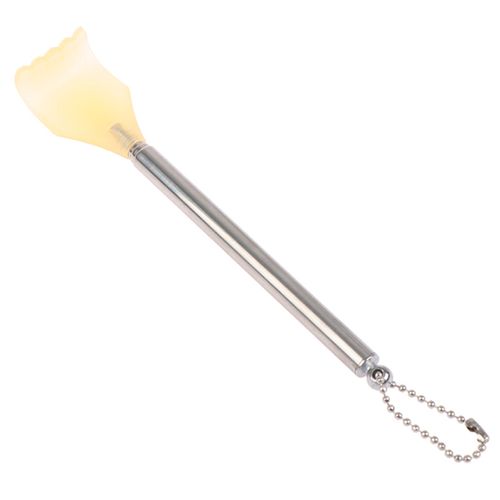 Coçador de Costas Retrátil 16,5x3cm em Metal Livon