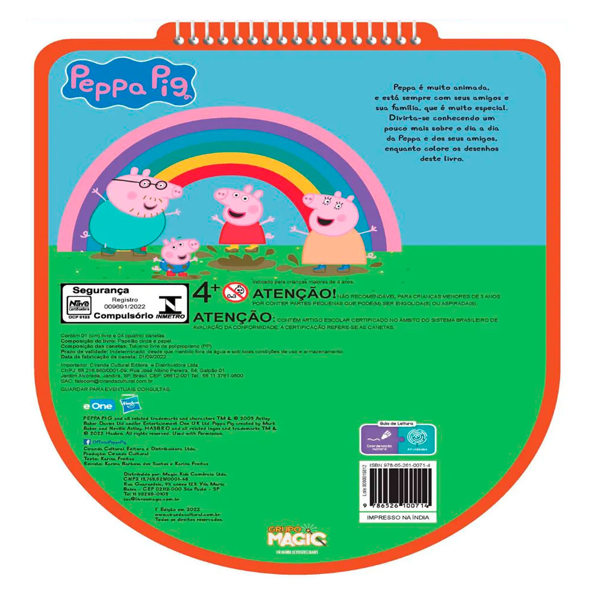 Livro Infantil 365 Atividades E Desenhos Colorir Peppa Pig na