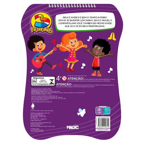 Livro P/ Colorir 3 Palavrinhas 21x28cm em Papel Magic Kids