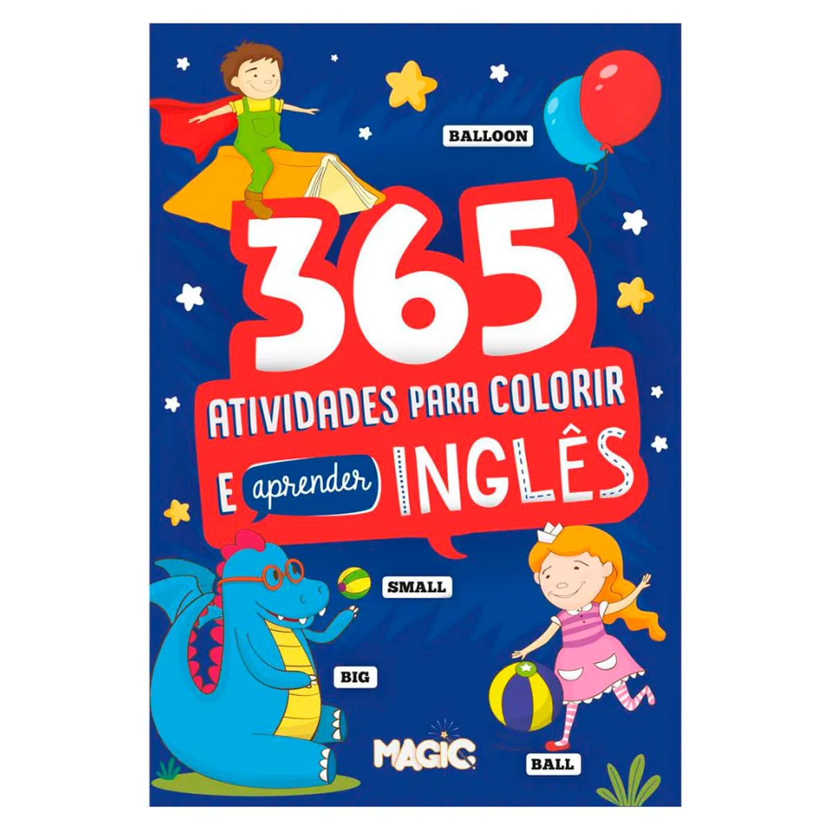 Livro 365 Atividades Liga da Justiça 23x15,5cm em Papel Magic Kids