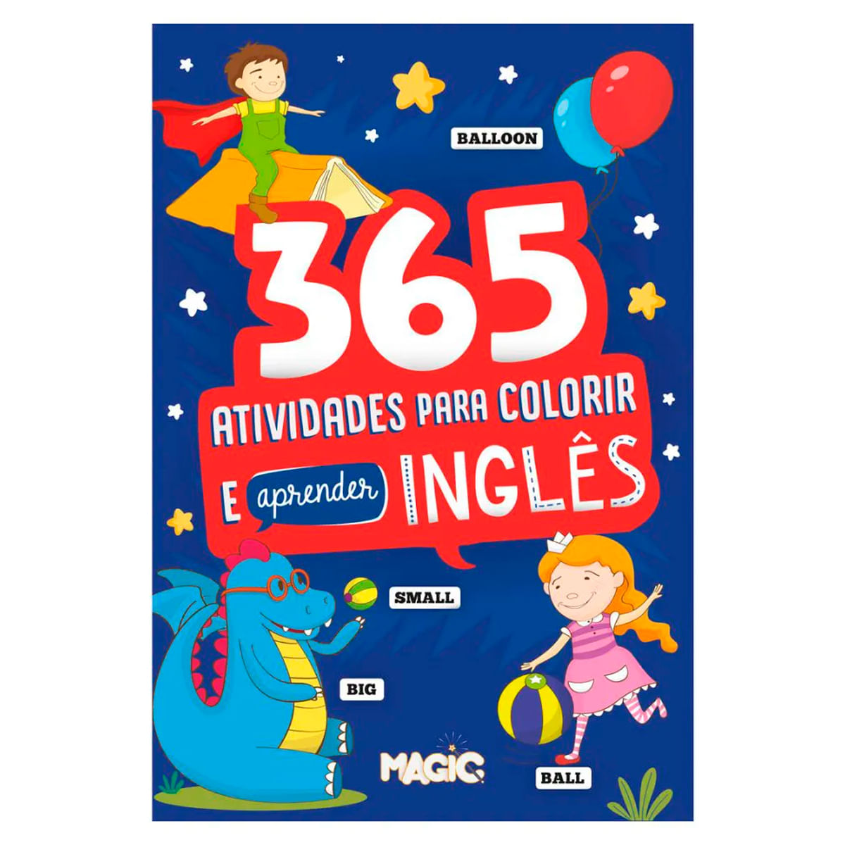 Livro 365 Atividades Inglês P/ Colorir Magic Kids