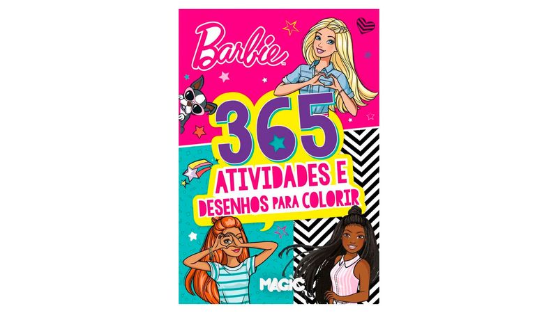 Livro Infantil 365 Desenhos Para Colorir - Barbie