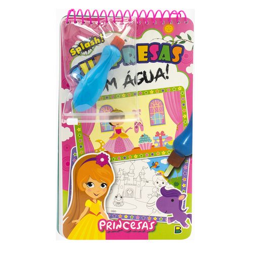 Livro Surpresas com Água Princesas 6 Paginas Todo Livro
