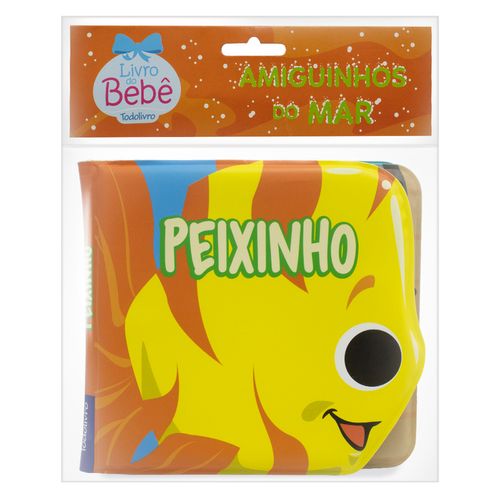 Livro de Banho Infantil 15x15x2,5cm em Plástico Todo Livro