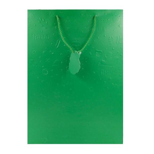Sacola P/ Presente Natalina 32x26cm em Papel Multiart