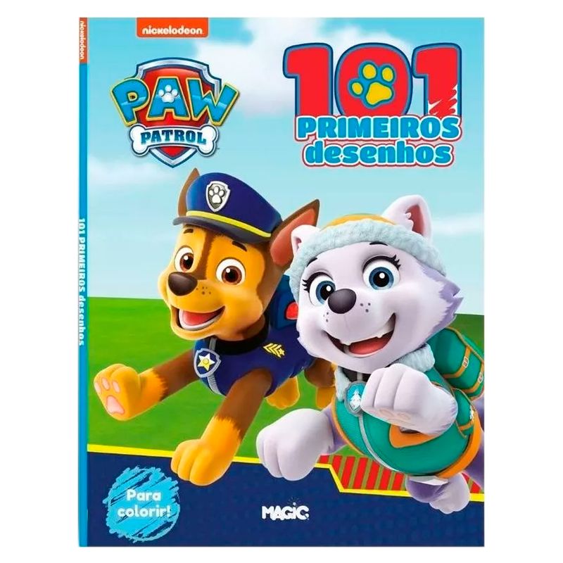 Livro Aquarela Para Pintar Patrulha Canina Paw Patrol