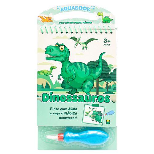 Livro Aquabook Dinossauro 23x13,5cm em Papel Todo Livro