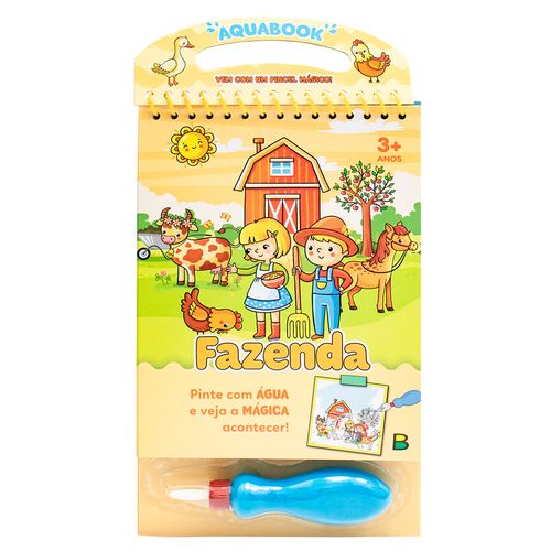Livro Aquabook Fazenda 23x13,5cm em Papel Todo Livro
