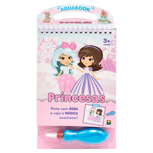 Livro Aquabook Princesas 23x13,5cm em Papel Todo Livro