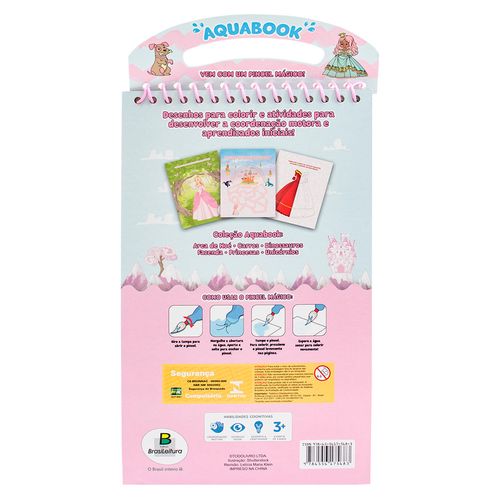 Livro Aquabook Princesas 23x13,5cm em Papel Todo Livro