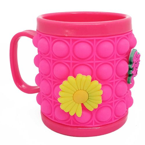 Caneca Infantil Pop It 9,5x8cm em Plástico Livon